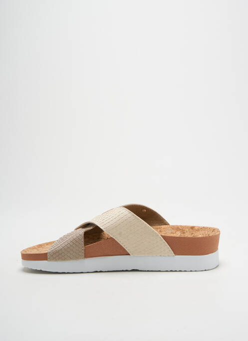 Mules/sabots voute plantaire talon de 4 à 6cm beige GIOSEPPO femme