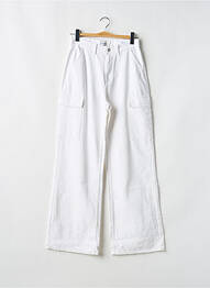 Jeans coupe large taille normale taille normale blanc TIFFOSI femme