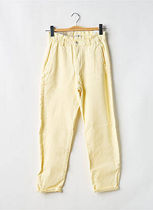 Jeans boyfriend stretch taille élastique jaune TIFFOSI fille