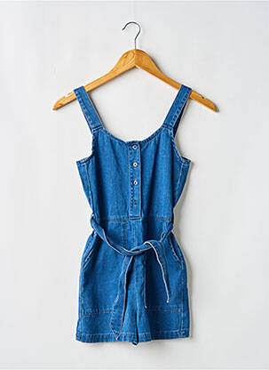 Combishort coupe cintrée fines bretelles bleu TIFFOSI fille