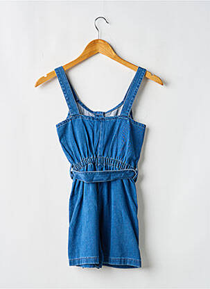 Combishort coupe cintrée fines bretelles bleu TIFFOSI fille