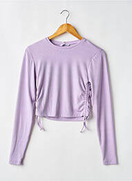 T-shirt coupe cintrée manches longues violet TIFFOSI fille