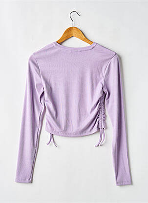 T-shirt coupe cintrée manches longues violet TIFFOSI fille