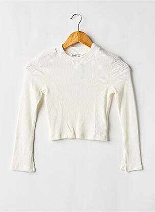 Pull stretch manches longues blanc TIFFOSI fille