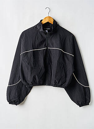 Veste casual resserrée sur le bas noir TIFFOSI fille