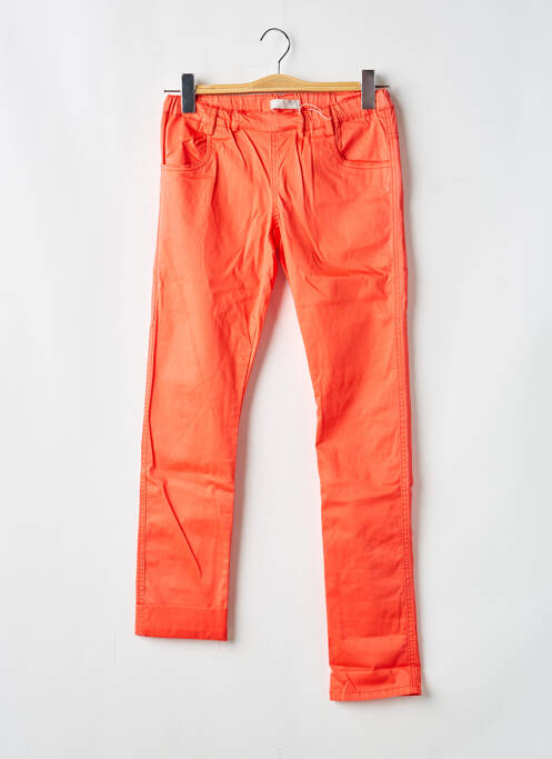 Pantalon slim tissage popeline taille ajustable orange NAME IT fille