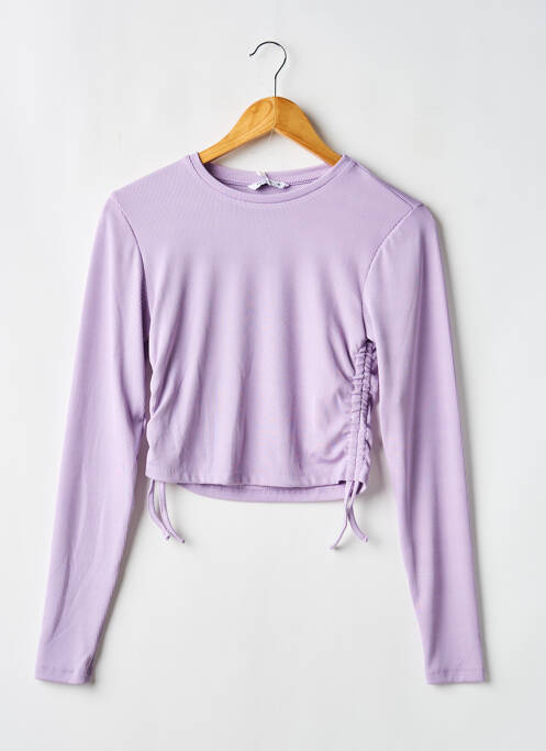 T-shirt coupe cintrée manches longues violet TIFFOSI fille