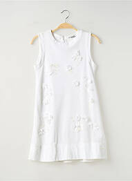 Robe mi-longue sans manche sans manche blanc MAYORAL fille