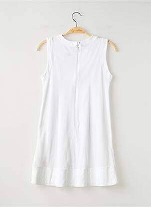Robe mi-longue sans manche sans manche blanc MAYORAL fille