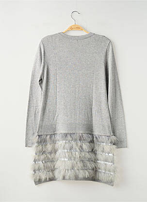 Robe pull manches longues manches longues gris MAYORAL fille