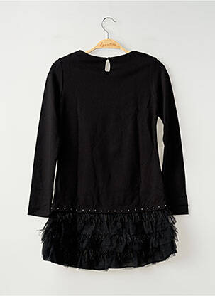 Robe courte manches longues manches longues noir MAYORAL fille