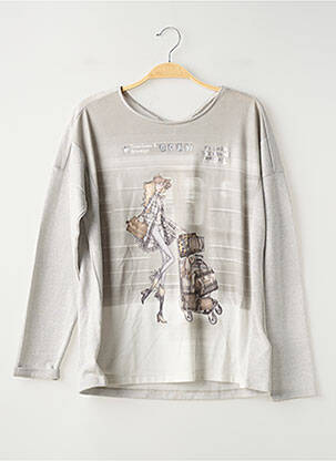 Top manches longues manches longues gris MAYORAL fille