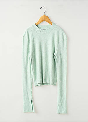 Pull coupe droite manches longues vert TIFFOSI fille