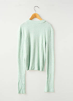 Pull coupe droite manches longues vert TIFFOSI fille