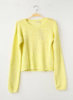 Pull coupe droite manches longues jaune NAME IT fille
