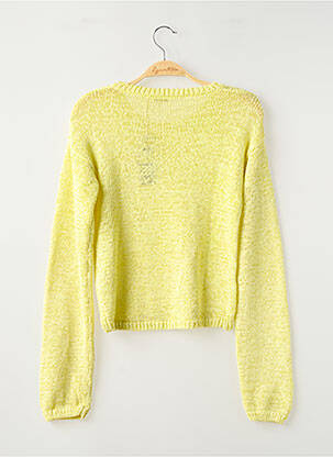 Pull coupe droite manches longues jaune NAME IT fille