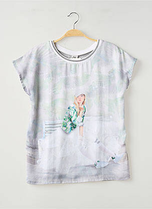 Top manches courtes manches courtes gris MAYORAL fille