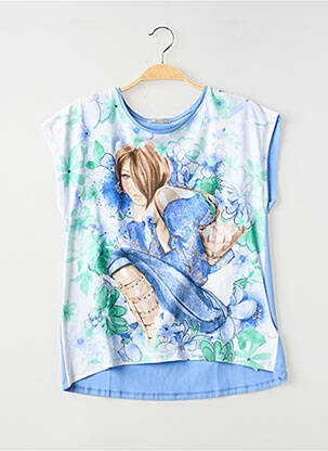 Top sans manche sans manche bleu MAYORAL fille