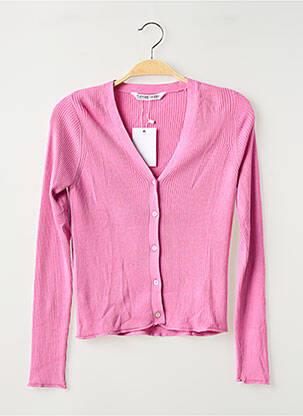 Gilet manches longues col v rose TIFFOSI fille