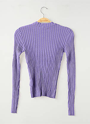 Pull coupe droite manches longues violet TIFFOSI fille