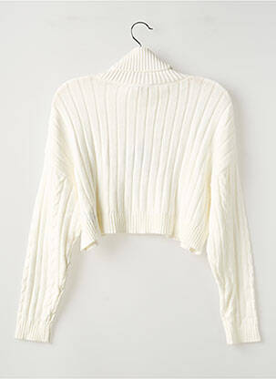Pull coupe droite manches longues blanc TIFFOSI fille