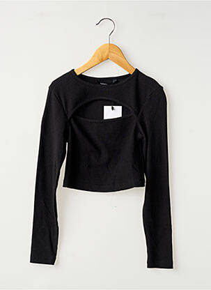 Top col rond manches longues noir TIFFOSI femme