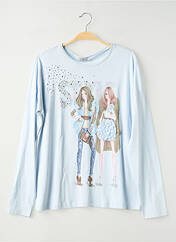 T-shirt bleu MAYORAL fille seconde vue