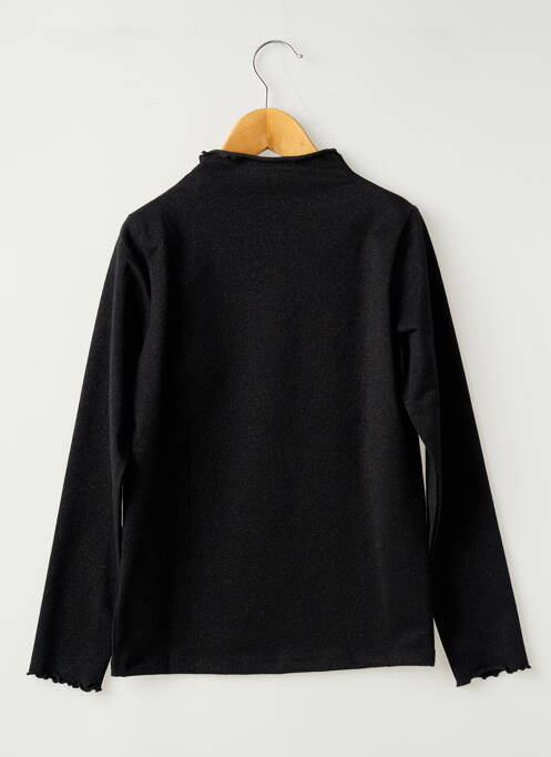 Top coupe droite manches longues noir NAME IT fille
