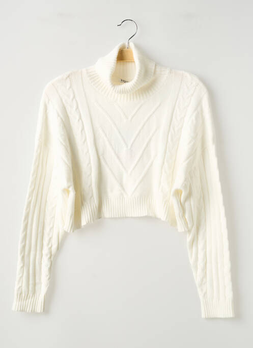 Pull coupe droite manches longues blanc TIFFOSI fille