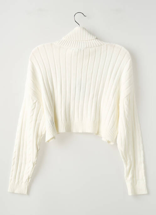 Pull coupe droite manches longues blanc TIFFOSI fille