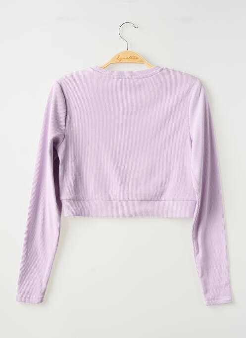 Top coupe cintrée manches longues violet TIFFOSI fille
