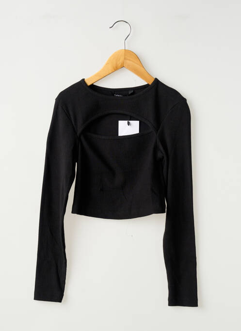 Top col rond manches longues noir TIFFOSI femme