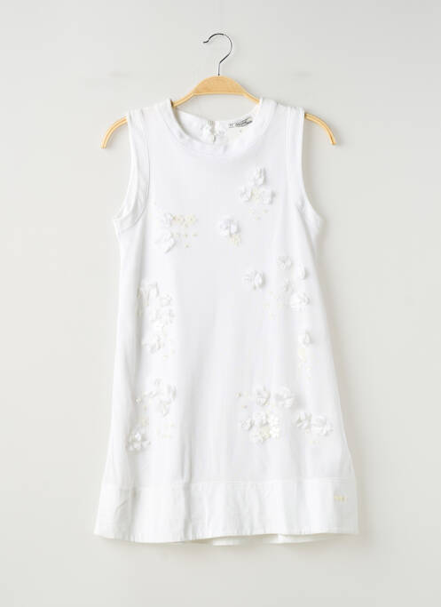 Robe mi-longue blanc MAYORAL fille