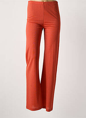 Pantalon slim taille haute taille haute orange IL QUARTO STILE femme
