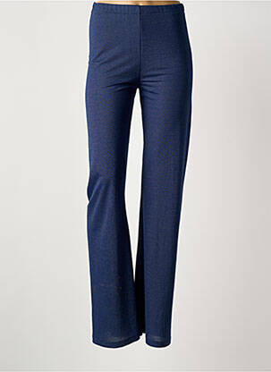 Pantalon slim taille haute taille haute bleu IL QUARTO STILE femme