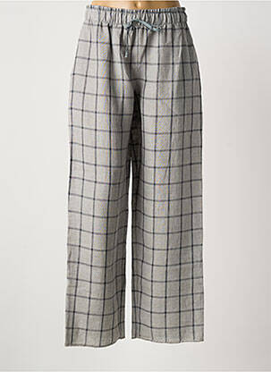 Pantalon large tissage crêpe taille normale gris IL QUARTO STILE femme