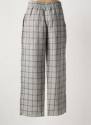 Pantalon large tissage crêpe taille normale gris IL QUARTO STILE femme