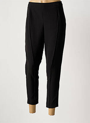 Pantalon 7/8 taille haute taille haute noir IL QUARTO STILE femme