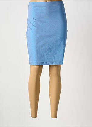 Jupe courte taille haute bleu IL QUARTO STILE femme
