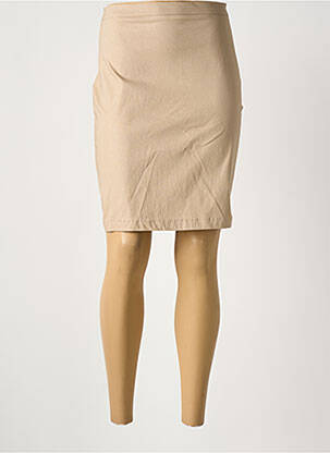 Jupe courte taille haute beige IL QUARTO STILE femme