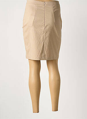 Jupe courte taille haute beige IL QUARTO STILE femme