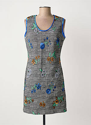Robe courte sans manche sans manche bleu IL QUARTO STILE femme