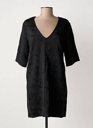 Robe courte manches 3/4 manches 3/4 noir IL QUARTO STILE femme