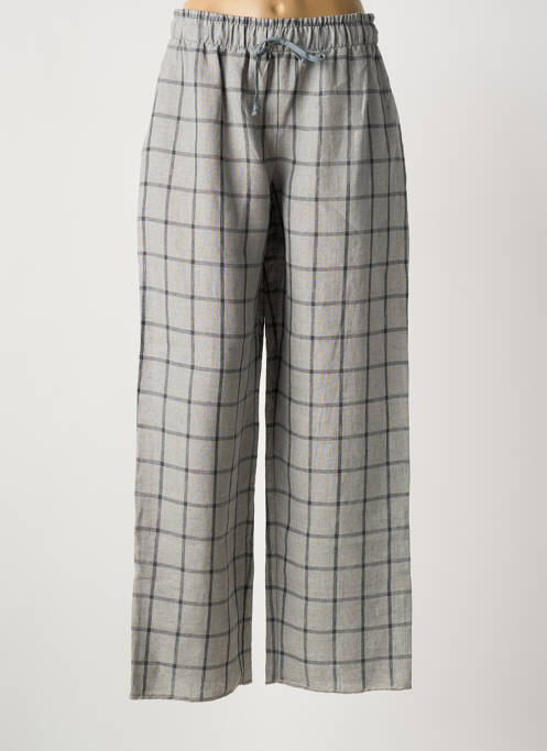 Pantalon large tissage crêpe taille normale gris IL QUARTO STILE femme