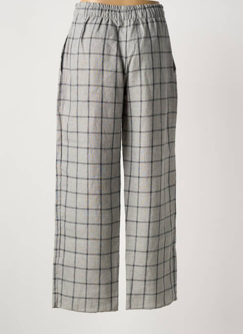 Pantalon large tissage crêpe taille normale gris IL QUARTO STILE femme