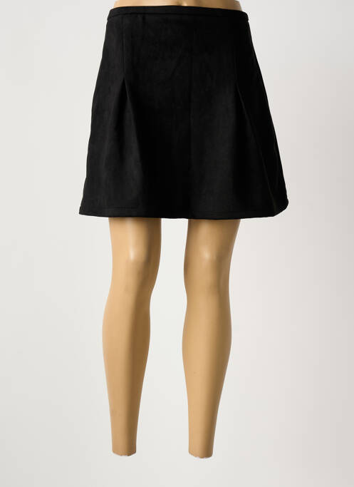 Jupe courte fermeture zippée au dos noir IL QUARTO STILE femme