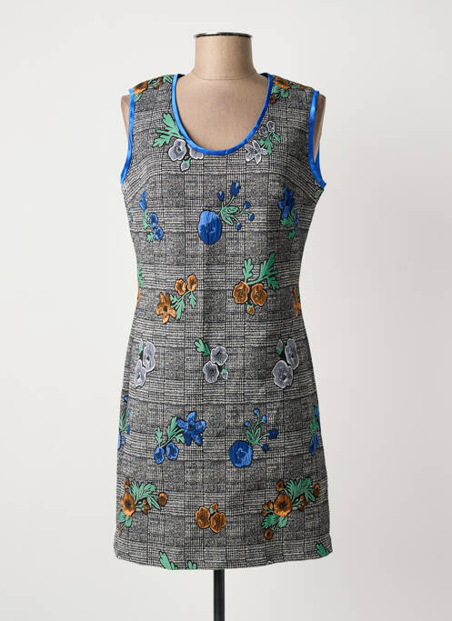Robe courte sans manche sans manche bleu IL QUARTO STILE femme