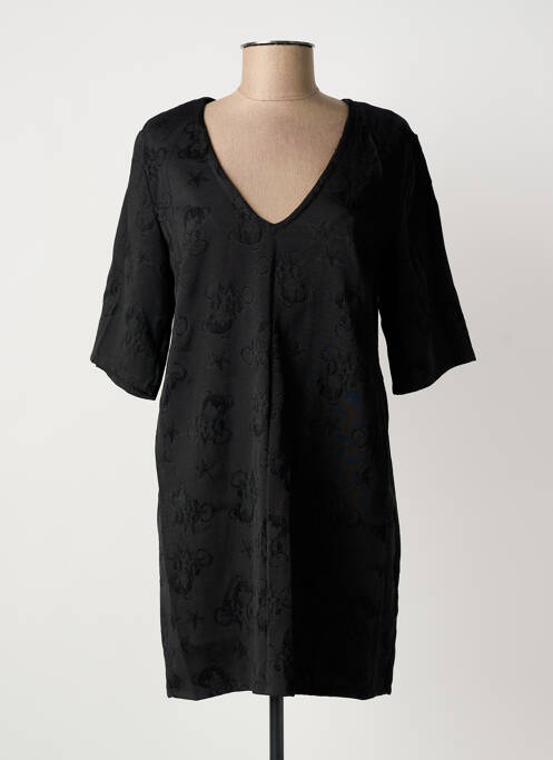 Robe courte manches 3/4 manches 3/4 noir IL QUARTO STILE femme