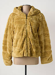 Manteau court capuche a capuche jaune TRUSSARDI JEANS femme