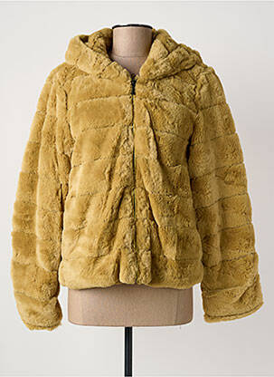 Manteau court capuche a capuche jaune TRUSSARDI JEANS femme